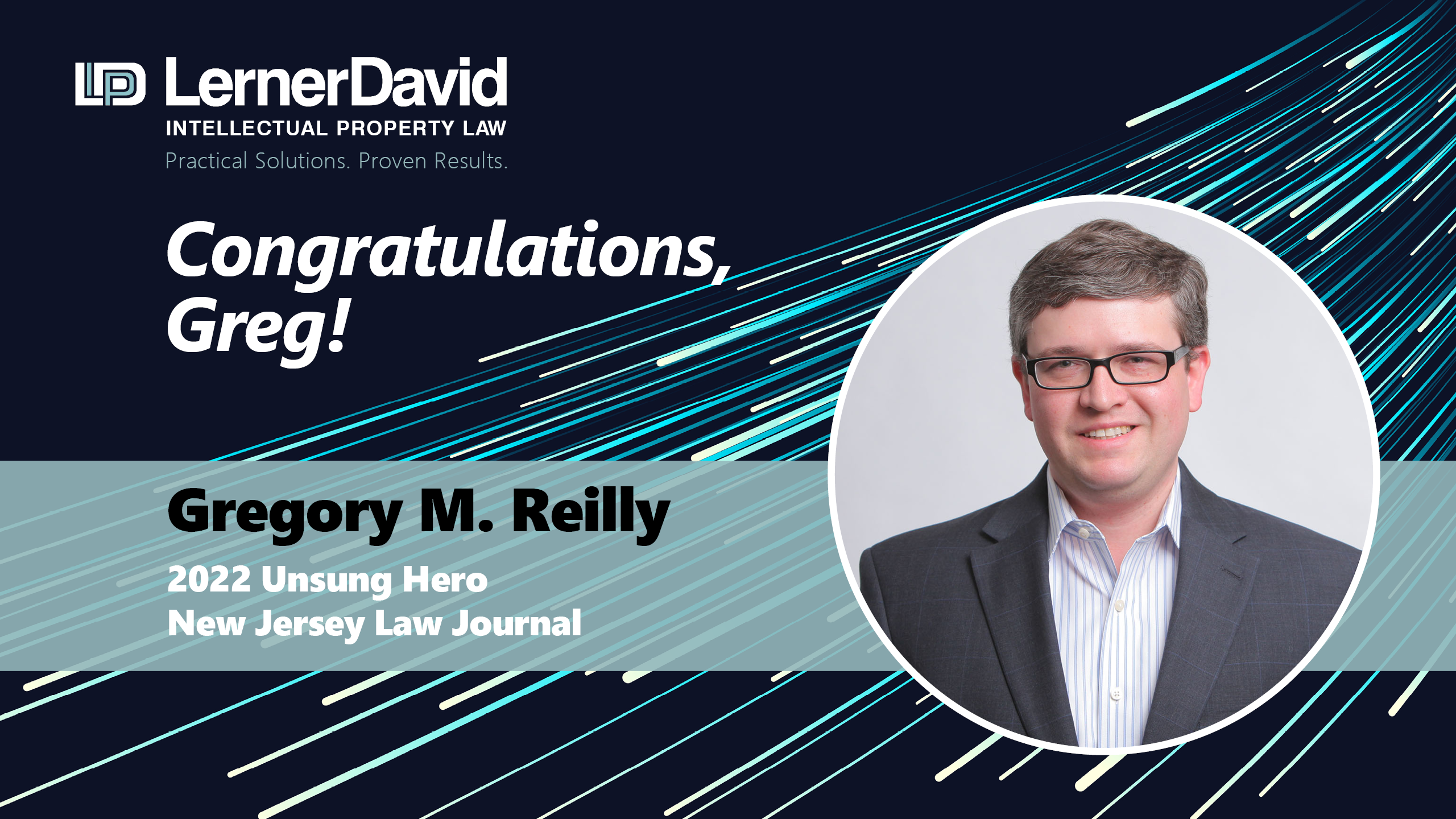 Reilly Unsung Hero by the New Jersey Law Journal.