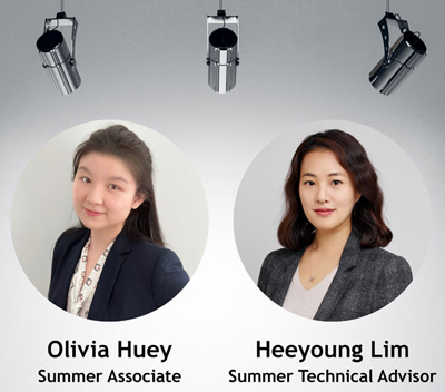 Associates Olivia Huey and Heeyoung Lim